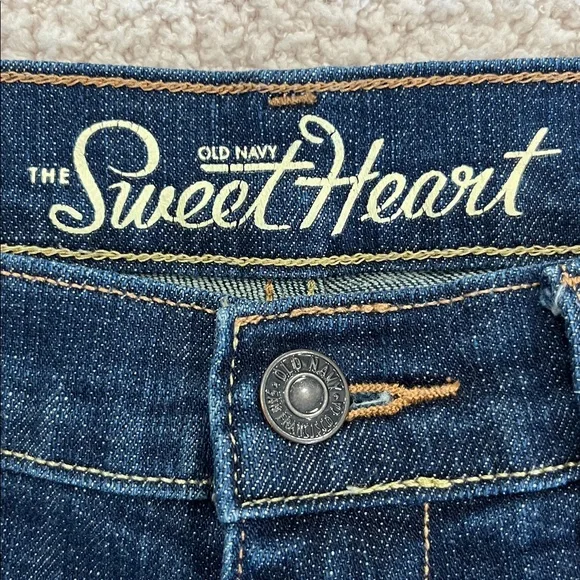 Old Navy Women's SweetHeart Dark Blue Jeans Size 4 Long - Picture 4 of 4